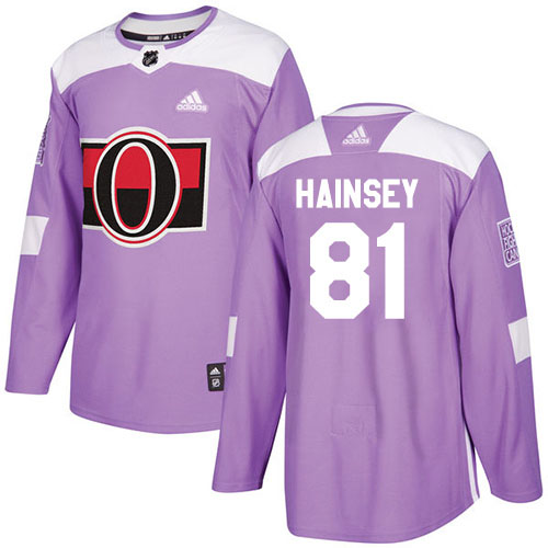 Adidas Ottawa Senators #81 Ron Hainsey Purple Authentic Fights Cancer Stitched Youth NHL Jersey->new orleans saints->NFL Jersey
